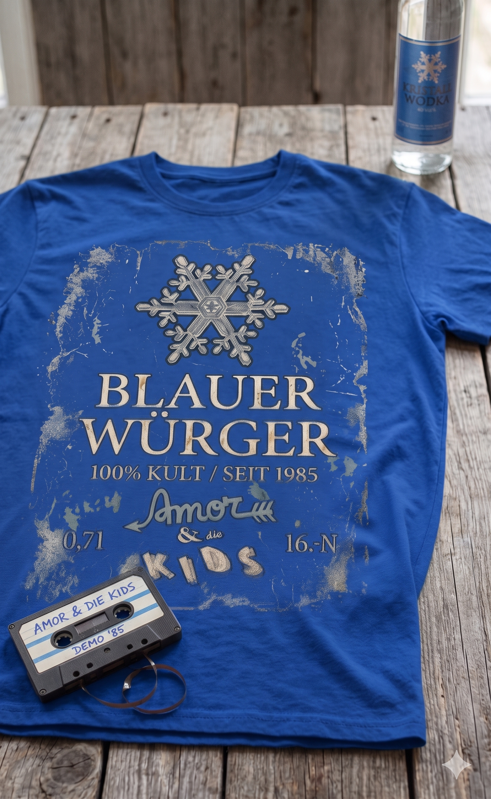 T-Shirt "Blauer Würger"
